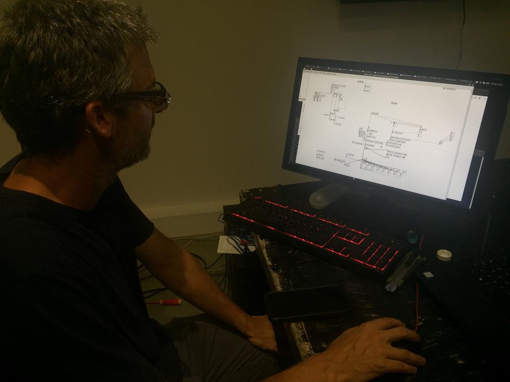 VERA Installation at MAC Lima - Visitors interacting with sculptures